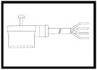 Würfelstecker Din 43650 mit anvulkanisiertem Kabel; Type:CA11 24A3W 52015000