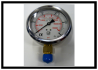 Manometer 100 mm G 1/2" unten p= 0-250 bar Glyzerin gefüllt