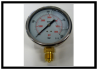 Manometer 100 mm  G 1/2" unten p= 0-400 bar Glyzerin gefüllt